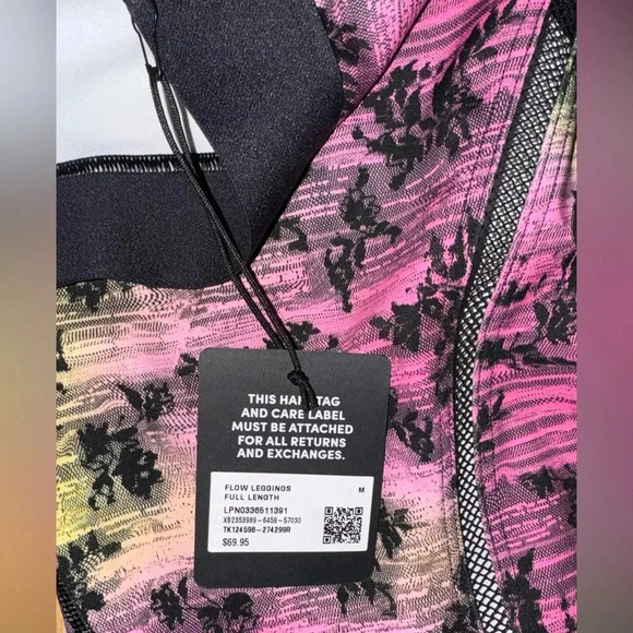 SAVAGE X FENTY Flow High-Waist Trimmed Legging Pink Palace Slowburn Lace Size M - Picture 8 of 12